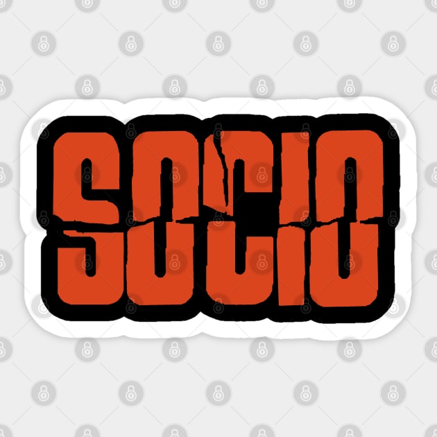 Psycho (1960) / Socio Sticker by The Daily Ghost